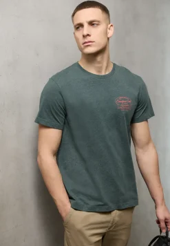 T-Shirt mit Rundhals und Chestprint