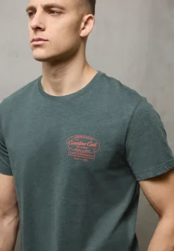 T-Shirt mit Rundhals und Chestprint