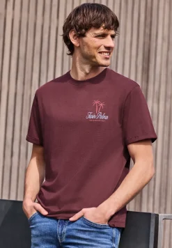 T-Shirt mit Rundhals und Chestprint