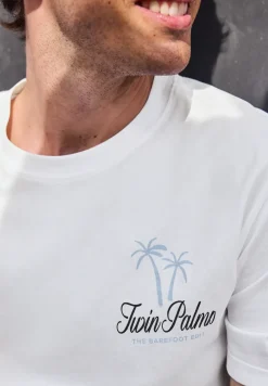 T-Shirt mit Rundhals und Chestprint