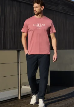 T-Shirt mit Rundhals und Chestprint