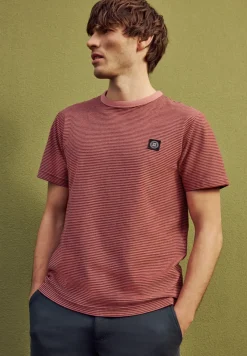 T-Shirt mit Rundhals und feinen Streifen