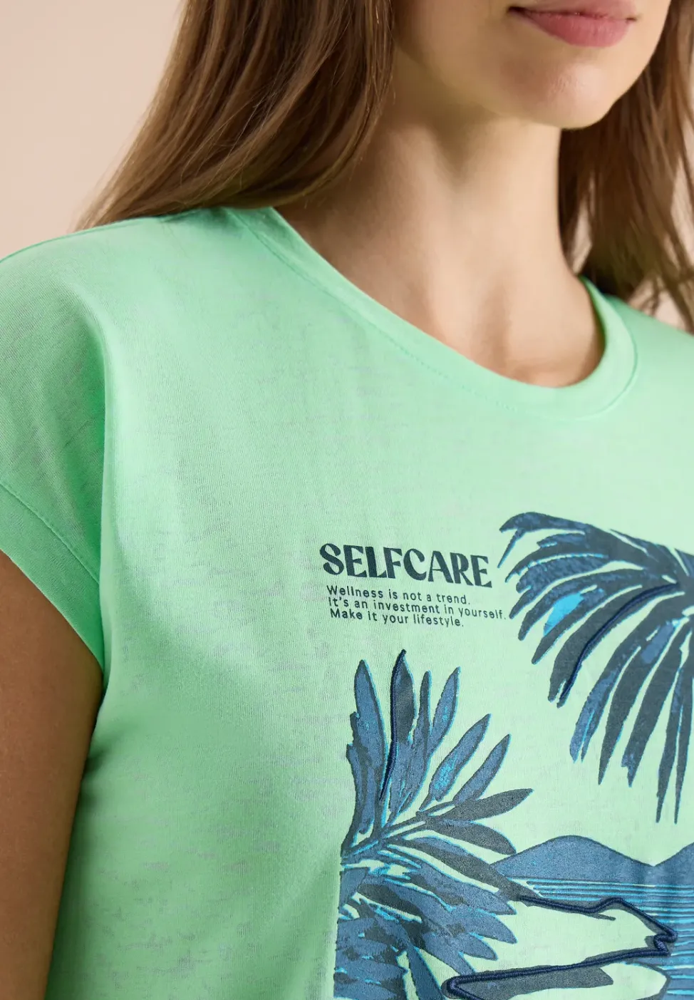 T-Shirt mit Rundhals und Frontprint