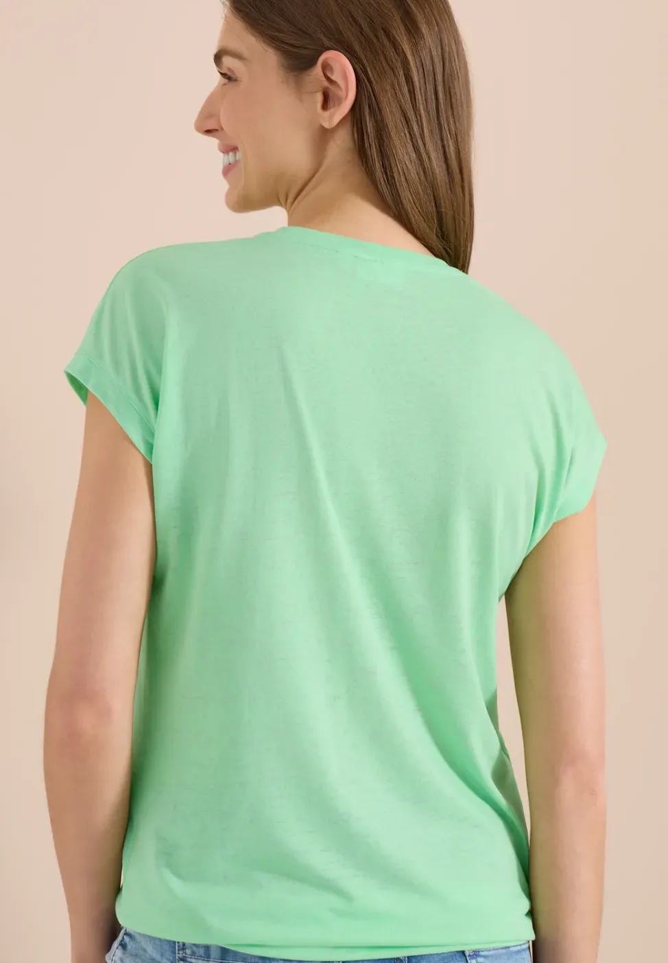 T-Shirt mit Rundhals und Frontprint