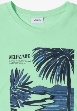 T-Shirt mit Rundhals und Frontprint