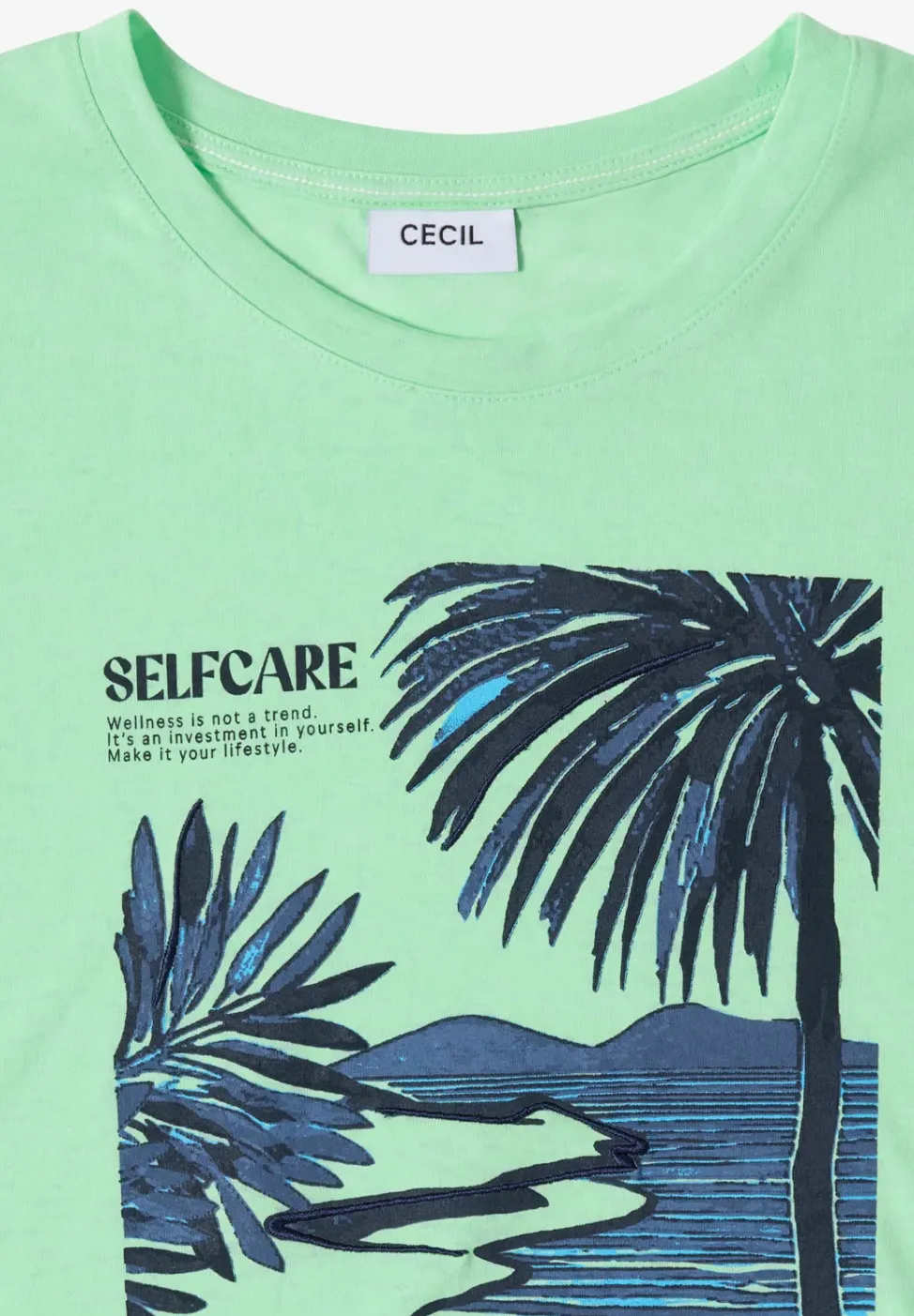 T-Shirt mit Rundhals und Frontprint