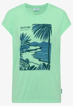 T-Shirt mit Rundhals und Frontprint