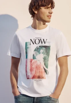 T-Shirt mit Rundhals und Fotoprint