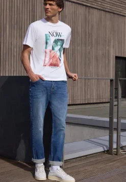 T-Shirt mit Rundhals und Fotoprint