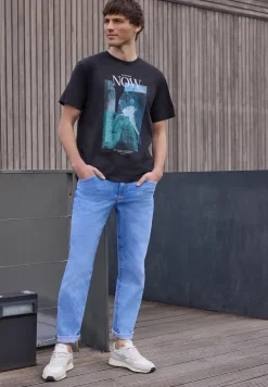 T-Shirt mit Rundhals und Fotoprint