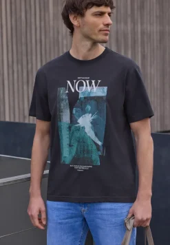 T-Shirt mit Rundhals und Fotoprint