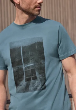 T-Shirt mit Rundhals und Fotoprint
