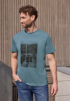 T-Shirt mit Rundhals und Fotoprint