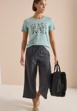 T-Shirt mit Rundhals und Frontprint