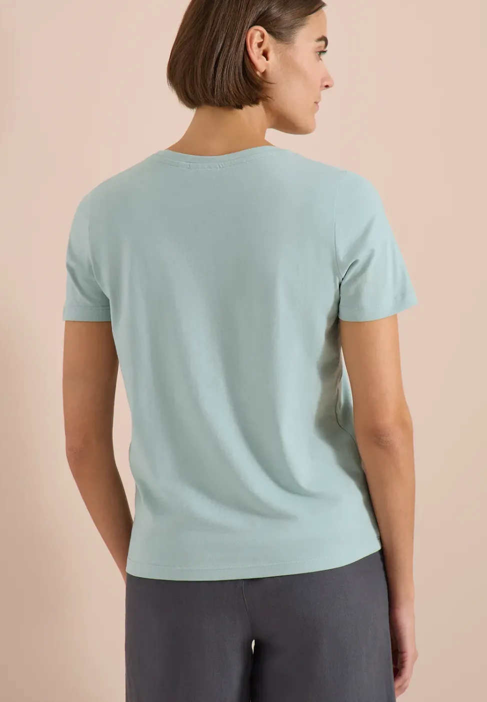 T-Shirt mit Rundhals und Frontprint