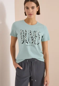T-Shirt mit Rundhals und Frontprint