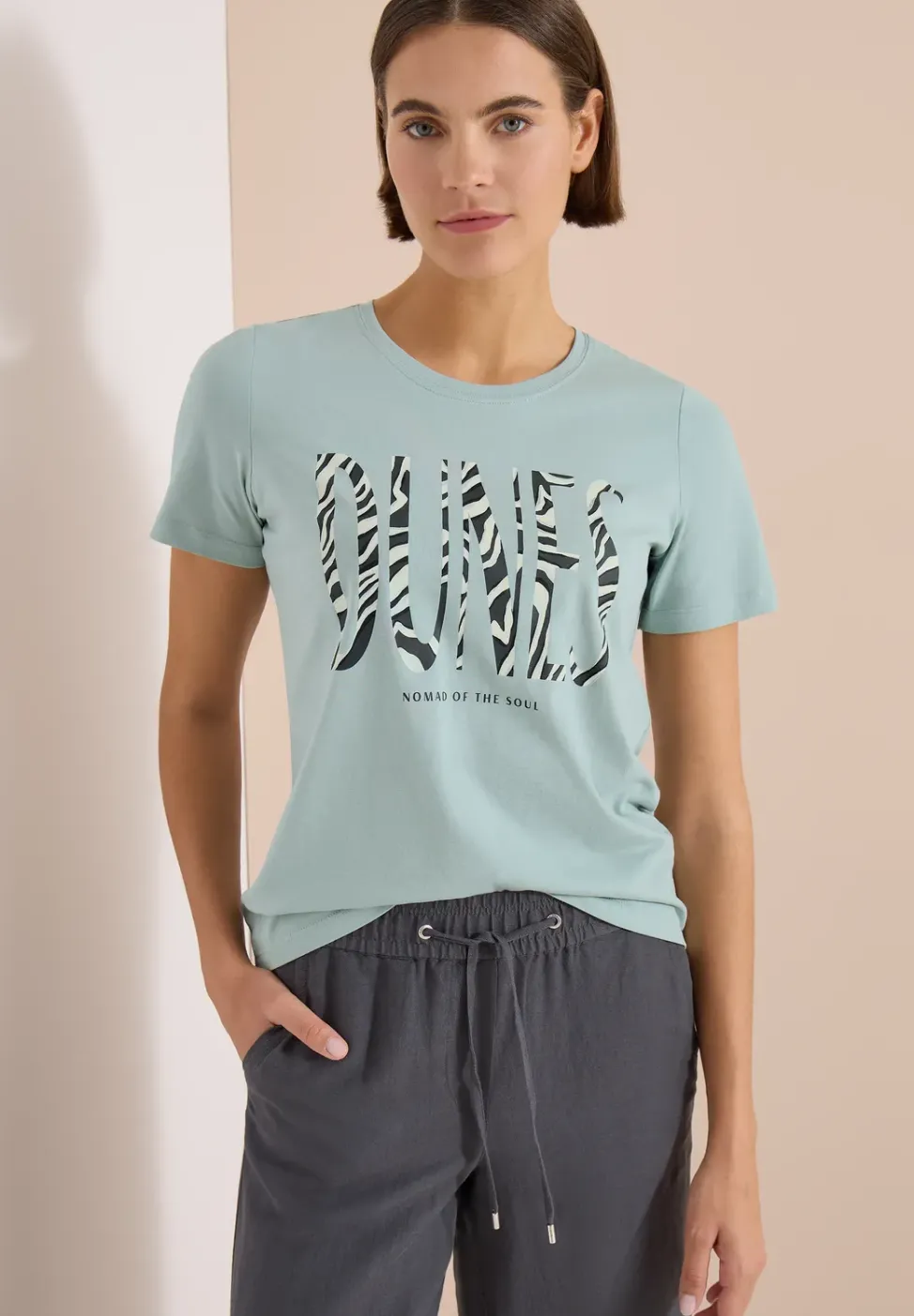 T-Shirt mit Rundhals und Frontprint