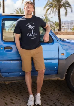 T-Shirt mit Rundhals und Frontprint