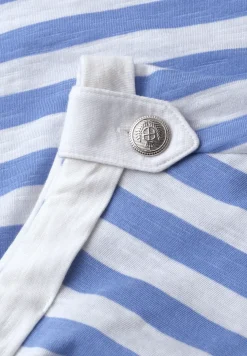 T-Shirt mit Rundhals und Knopfdetail