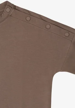 T-Shirt mit Rundhals und Knopfdetail