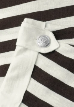 T-Shirt mit Rundhals und Knopfdetail