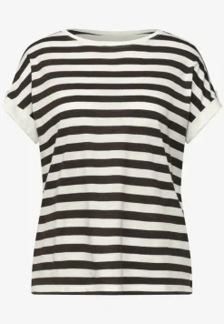 T-Shirt mit Rundhals und Knopfdetail