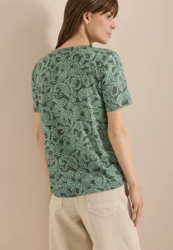 T-Shirt mit Rundhals und Muster