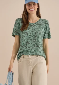 T-Shirt mit Rundhals und Muster