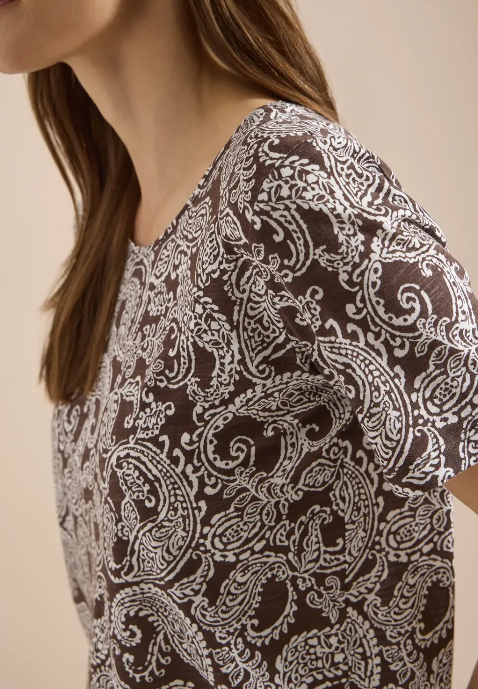 T-Shirt mit Rundhals und Muster