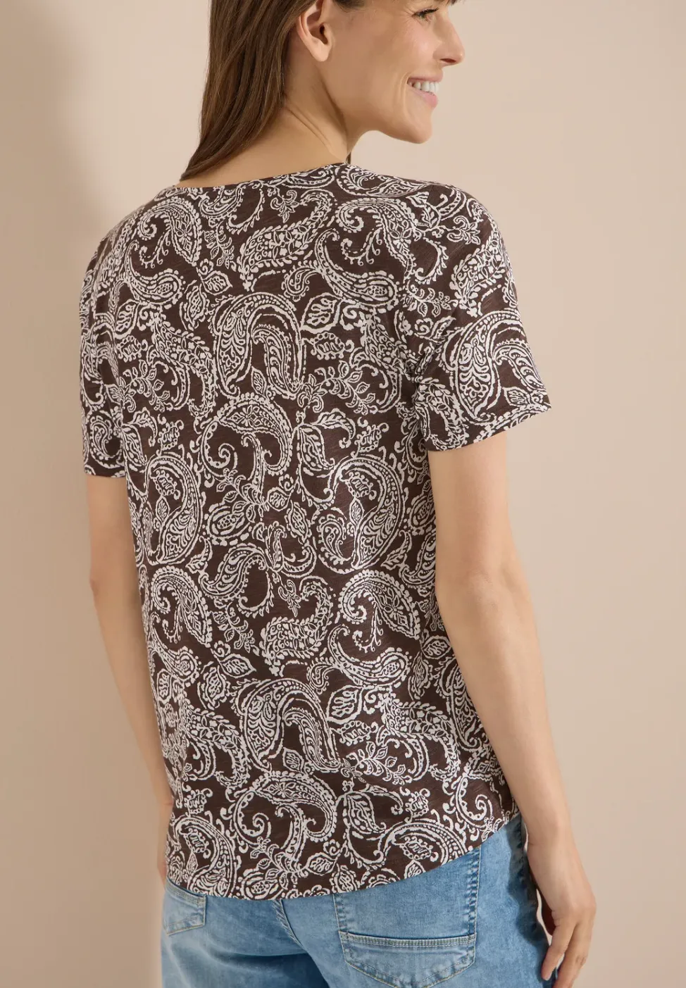 T-Shirt mit Rundhals und Muster