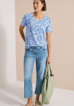 T-Shirt mit Rundhals und Muster