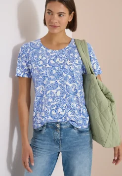 T-Shirt mit Rundhals und Muster