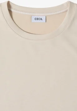 T-Shirt mit Rundhals und Raffung