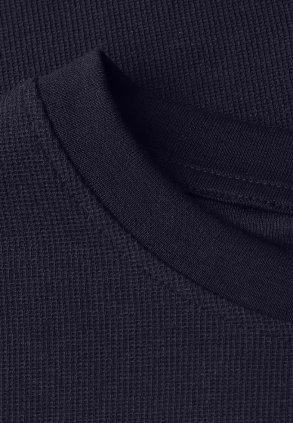 T-Shirt mit Rundhals und Strickstruktur