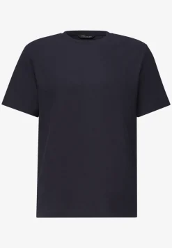 T-Shirt mit Rundhals und Strickstruktur