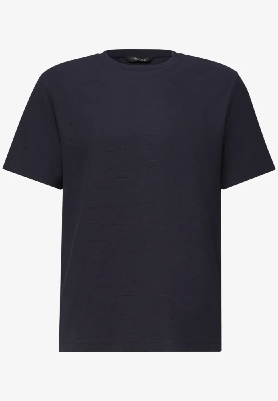T-Shirt mit Rundhals und Strickstruktur