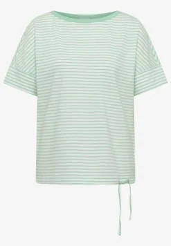 T-Shirt mit Rundhals und Streifen