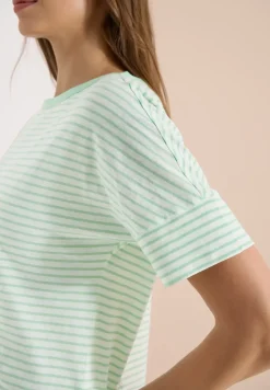T-Shirt mit Rundhals und Streifen