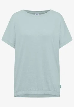 T-Shirt mit Rundhals und Struktur