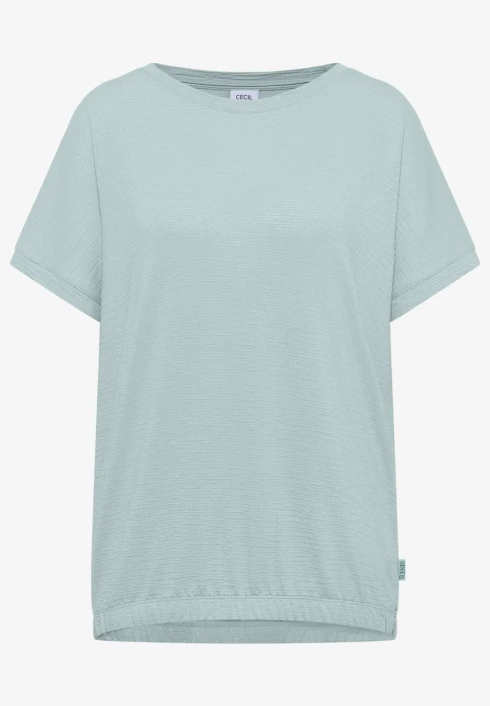 T-Shirt mit Rundhals und Struktur