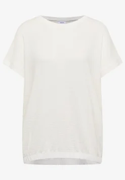 T-Shirt mit Rundhals und Struktur