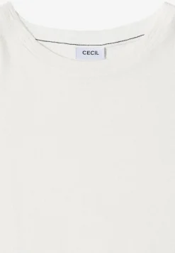 T-Shirt mit Rundhals und Struktur