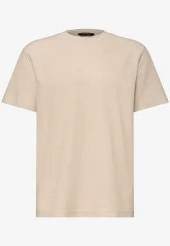 T-Shirt mit Rundhals und Strickstruktur