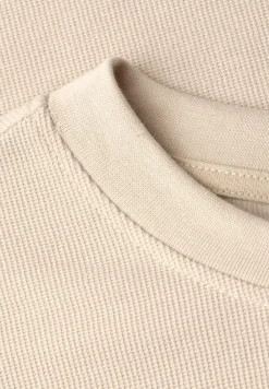 T-Shirt mit Rundhals und Strickstruktur