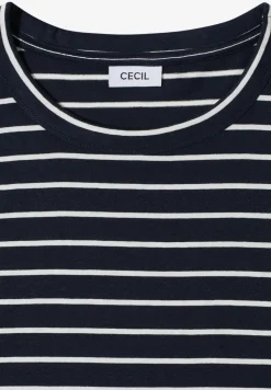 T-Shirt mit Rundhals und Streifen