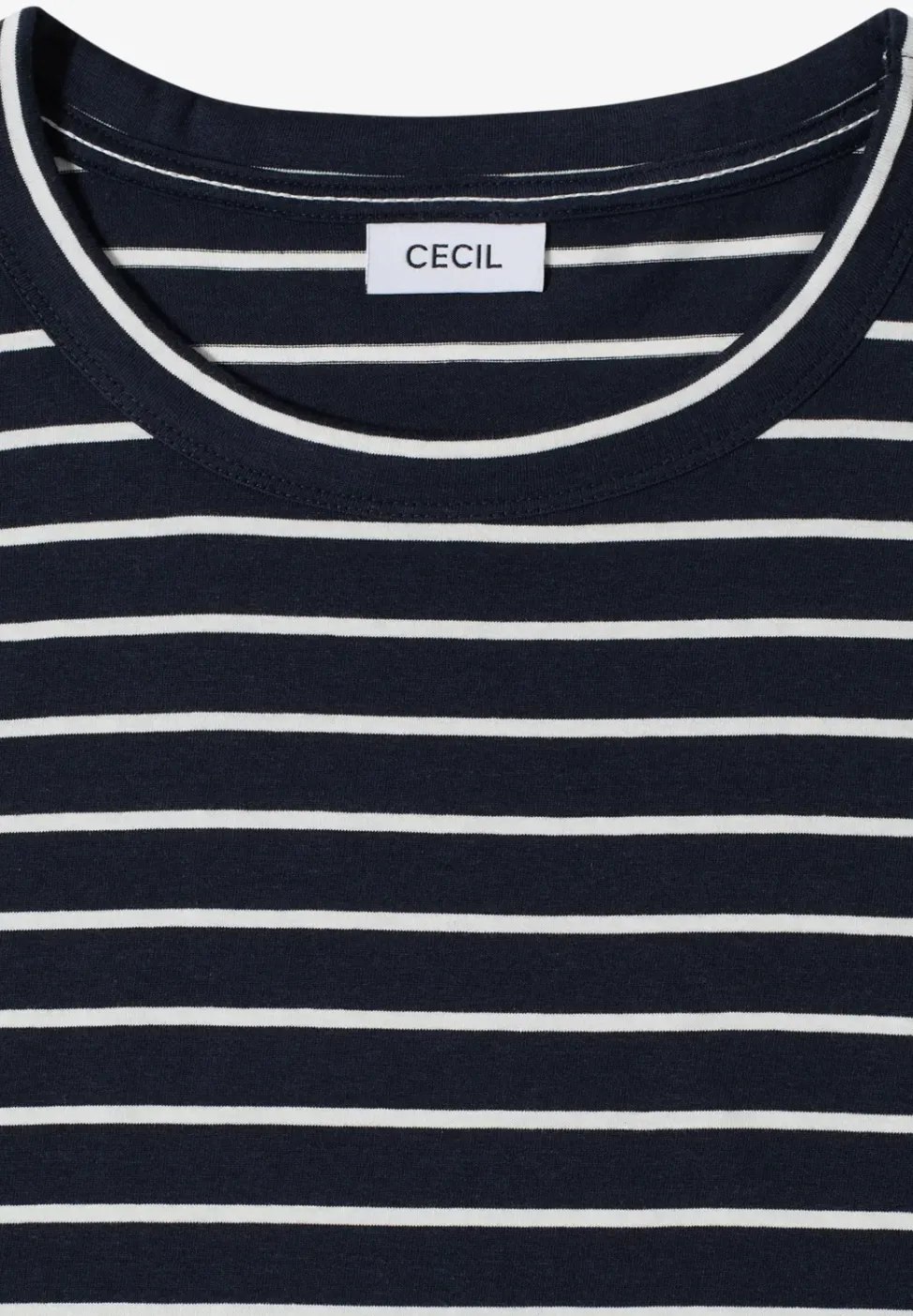 T-Shirt mit Rundhals und Streifen