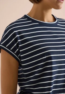 T-Shirt mit Rundhals und Streifen