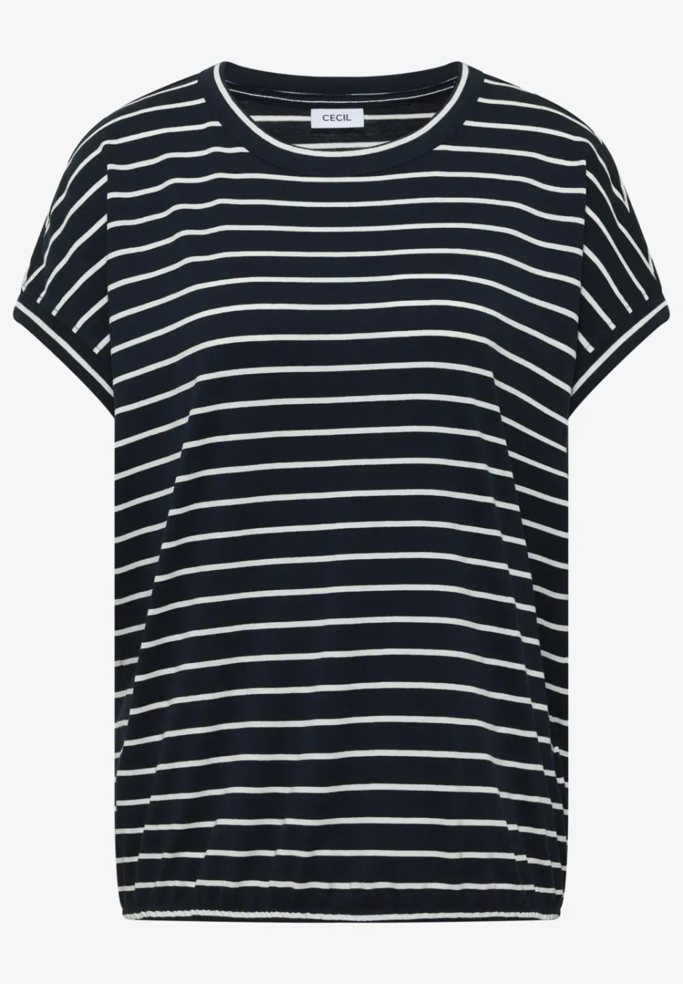 T-Shirt mit Rundhals und Streifen