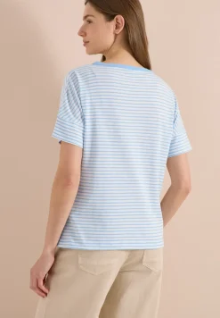 T-Shirt mit Rundhals und Streifen