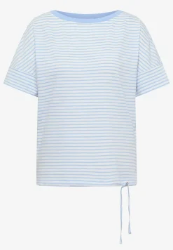 T-Shirt mit Rundhals und Streifen